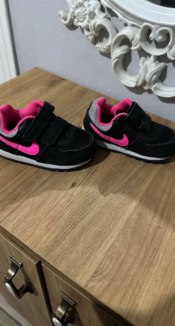 Kız Çocuk Pembe Spor Ayakkabı Velcro - Görsel 2