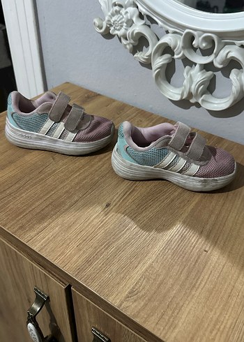 Kız Çocuk Pembe Cırt Cırtlı Spor Ayakkabı - Görsel 3