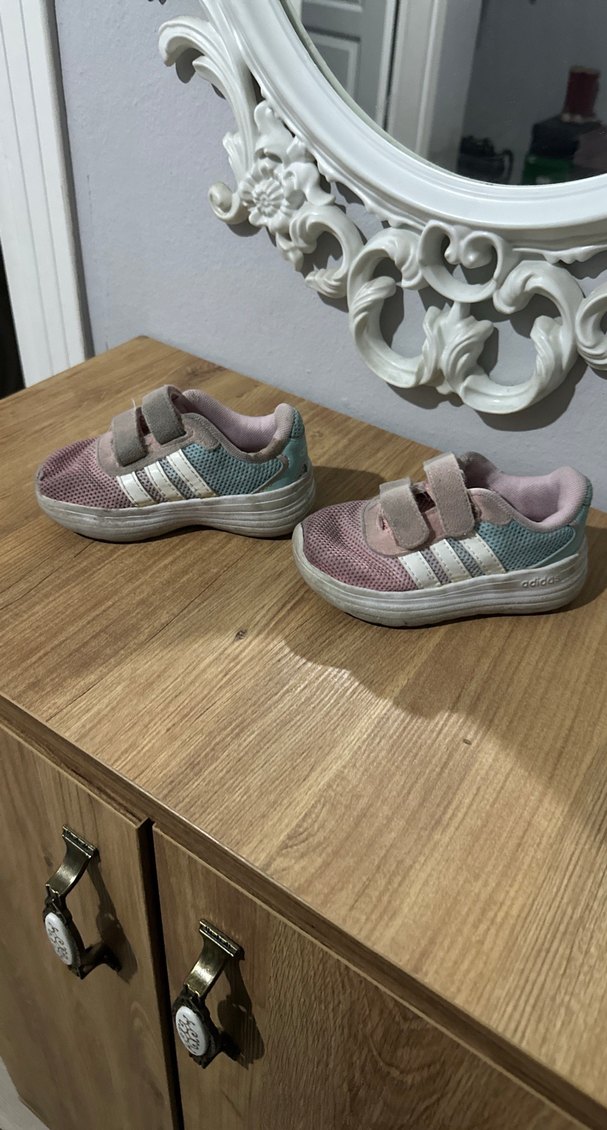 Kız Çocuk Pembe Cırt Cırtlı Spor Ayakkabı - Görsel 2