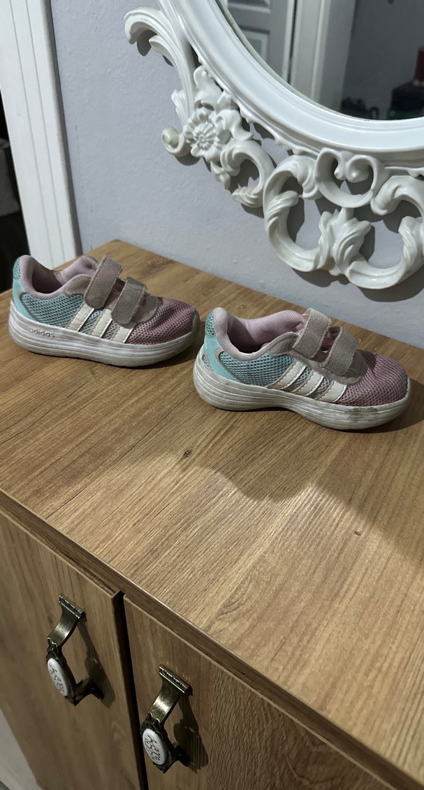 Kız Çocuk Pembe Cırt Cırtlı Spor Ayakkabı - Görsel 3