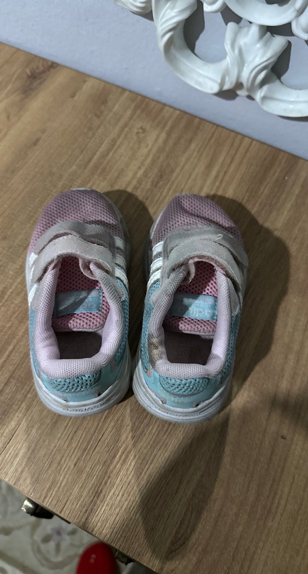 Kız Çocuk Pembe Cırt Cırtlı Spor Ayakkabı - Görsel 4