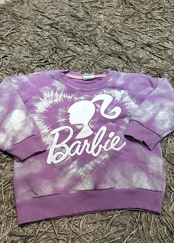 Mor Bağlama Desenli Barbie Eşofman Takımı - Görsel 2