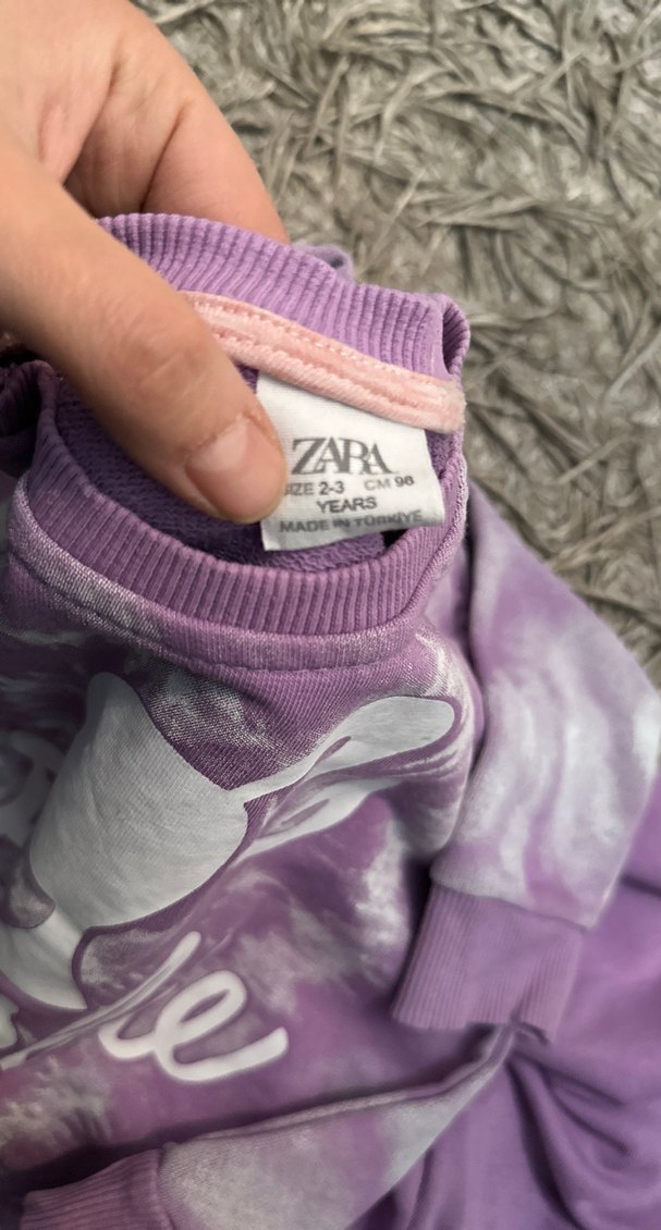 Mor Bağlama Desenli Barbie Eşofman Takımı - Görsel 4