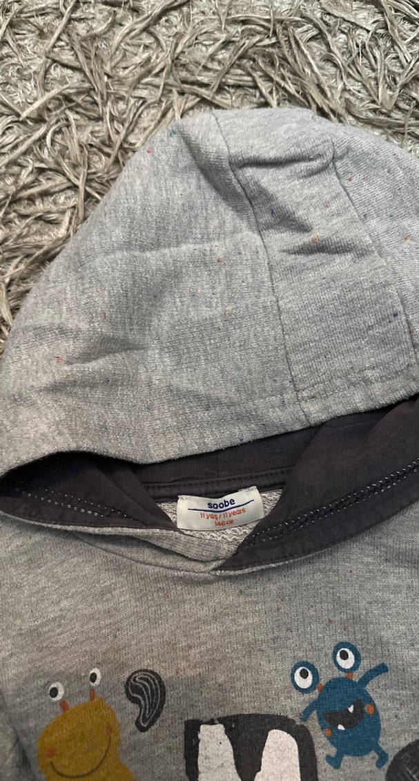 Kapüşonlu Uzun Kollu Erkek Sweatshirt - Görsel 5