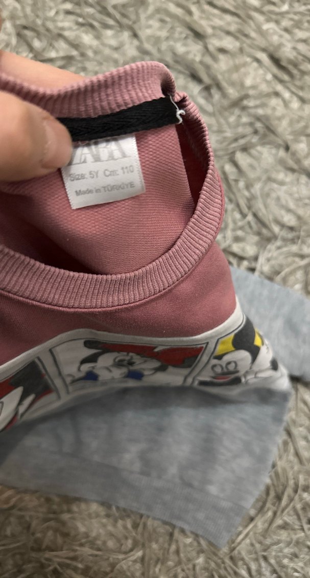 Baskılı Uzun Kollu Örgü Kız Bebek Takımı - Görsel 4