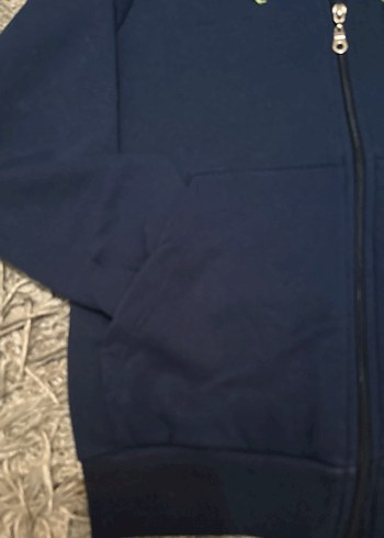 Renkli Baskılı Kapüşonlu Fermuarlı Sweatshirt - Görsel 2