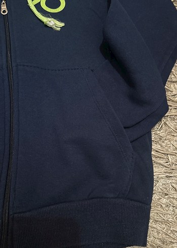 Renkli Baskılı Kapüşonlu Fermuarlı Sweatshirt - Görsel 3