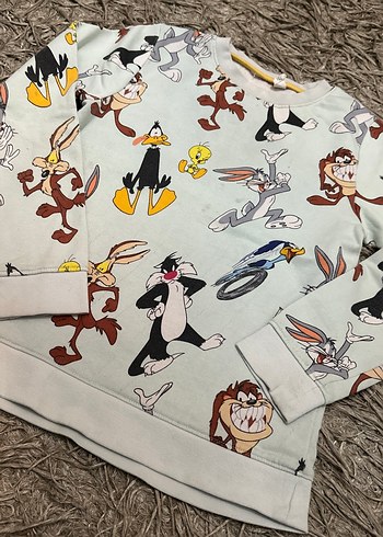 Gri Baskılı Çocuk Pijama Üstü - Görsel 5