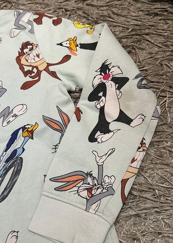 Gri Baskılı Çocuk Pijama Üstü - Görsel 4