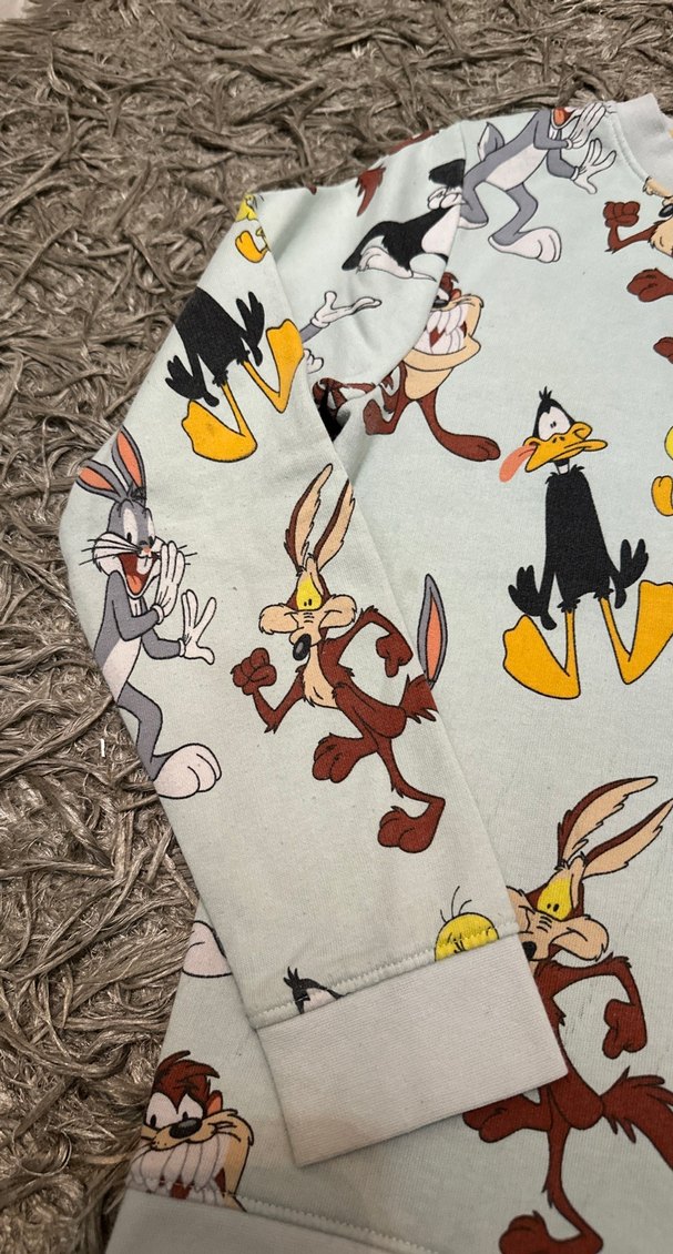 Gri Baskılı Çocuk Pijama Üstü - Görsel 3