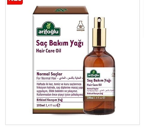 Saç bakım yağı