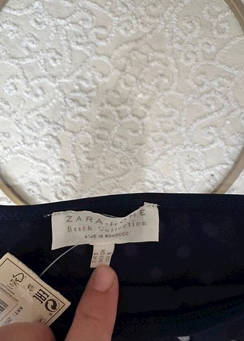 Lacivert Puantiyeli Düğmeli Bikini - Görsel 2