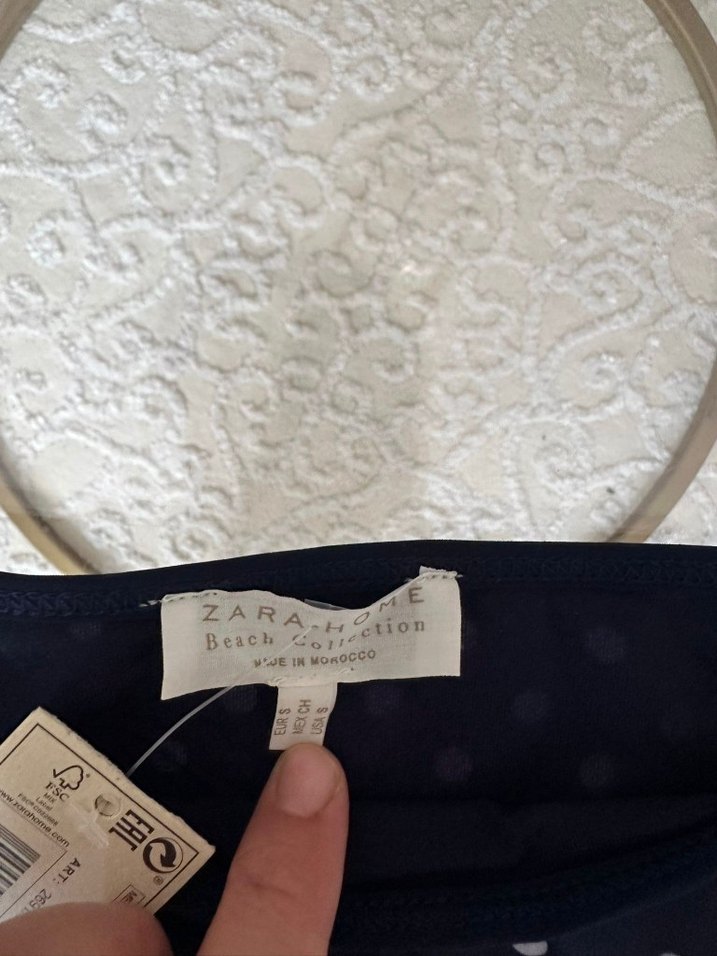 Lacivert Puantiyeli Düğmeli Bikini - Görsel 2