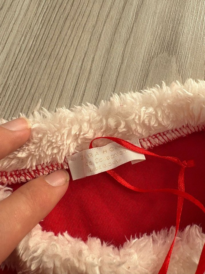 Kemerli Kırmızı Çocuk Noel Kostümü - Görsel 4