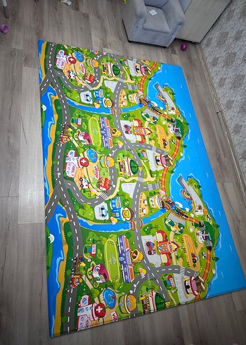 Renkli Çocuk Oyun Matı, unigo marka antibakteriyel - Görsel 6