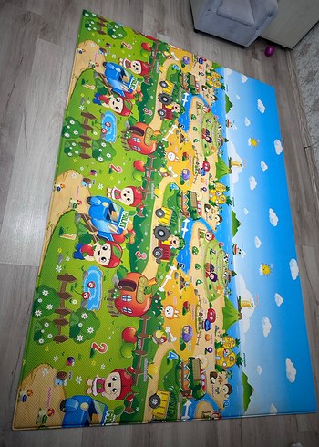 Renkli Çocuk Oyun Matı, unigo marka antibakteriyel - Görsel 4