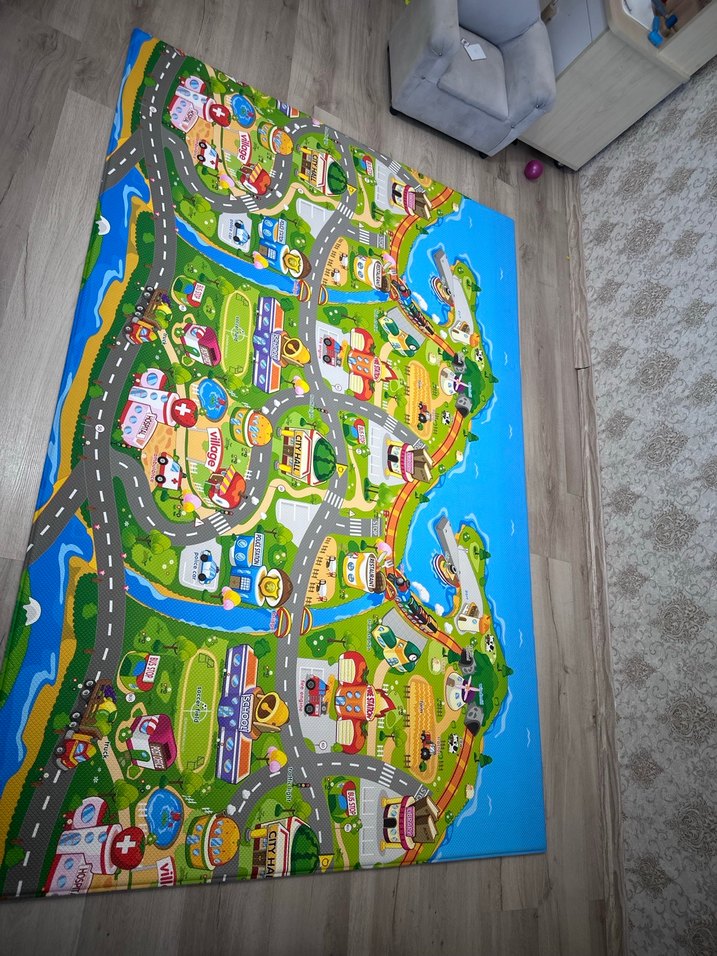 Renkli Çocuk Oyun Matı, unigo marka antibakteriyel - Görsel 3