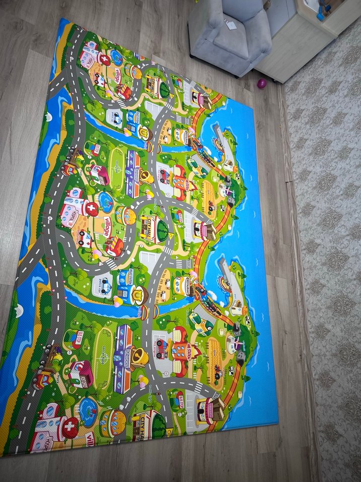 Renkli Çocuk Oyun Matı, unigo marka antibakteriyel - Görsel 2