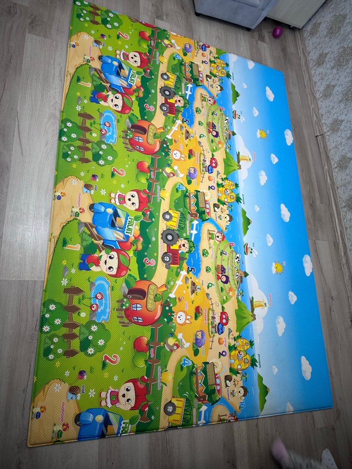 Renkli Çocuk Oyun Matı, unigo marka antibakteriyel - Görsel 5