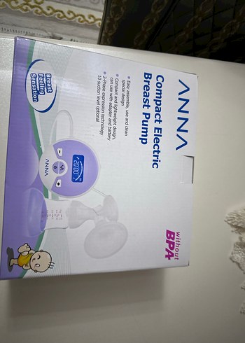 ANNA Kompakt Elektrikli Göğüs Pompası Mor - Görsel 2
