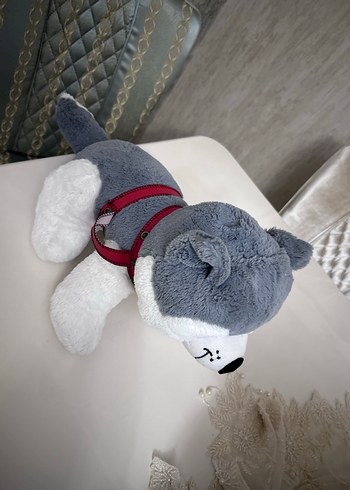 Gri Peluş Kurt Oyuncak - Görsel 6