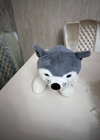 Gri Peluş Kurt Oyuncak - Görsel 5