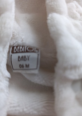 Kızlar için düğmeli beyaz kaban - Görsel 3