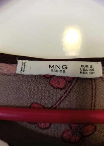 Bordo Çiçekli Uzun Kollu mango tunik - Görsel 4