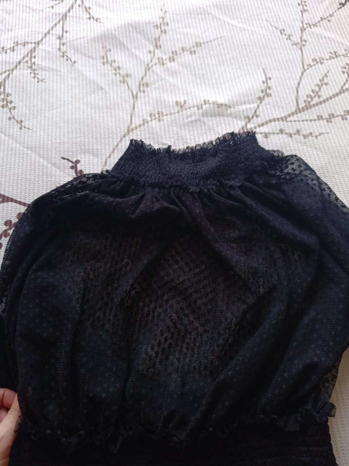 şık gece alt üst koton elbise - Görsel 4