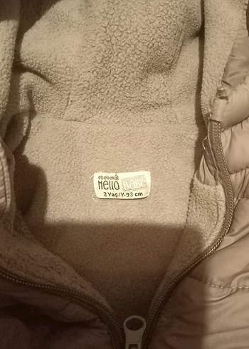 Erkek Çocuk Bej Kapüşonlu Mont(2 yaş) - Görsel 3