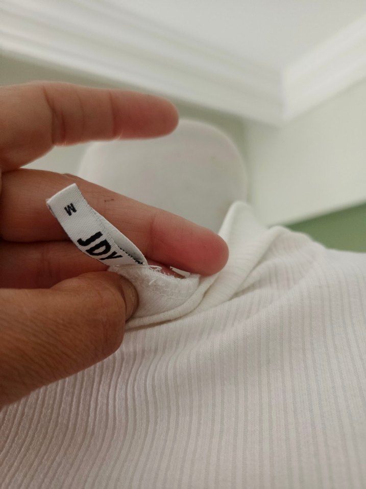 Kadın Beyaz Uzun Kollu Bohem Triko Elbise - Görsel 3