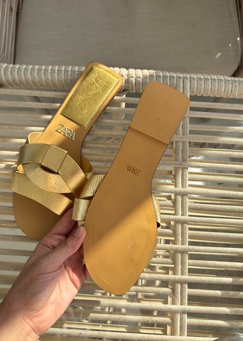 Zara Zara gold Terlik