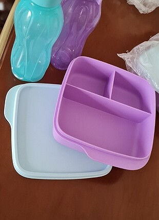 Bölmeli beslenme kabı +1 adet 310 ml çevirmeli kapak suluk