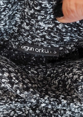 s Beden gri Renk Gri Uzun Kollu Boğazlı Triko Kadın Kazak
