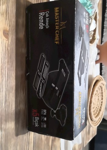  Beden Master Chef Siyah rende ve Yedek Bıçak