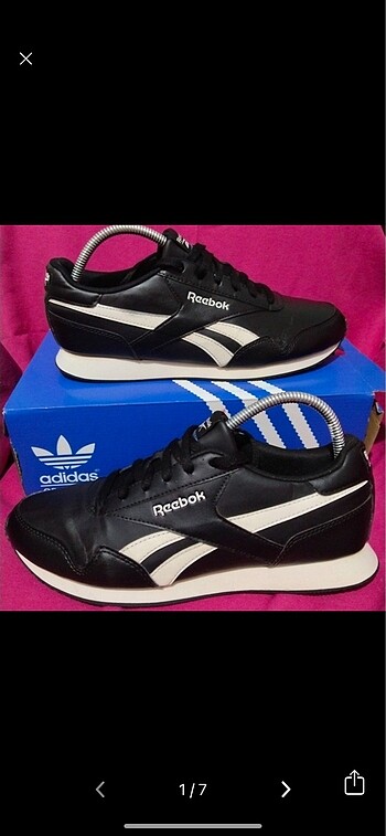42.5 Beden siyah Renk Orjinal reebok