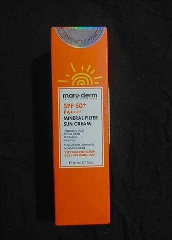 Maru-derm mineral filtreli güneş kremi 