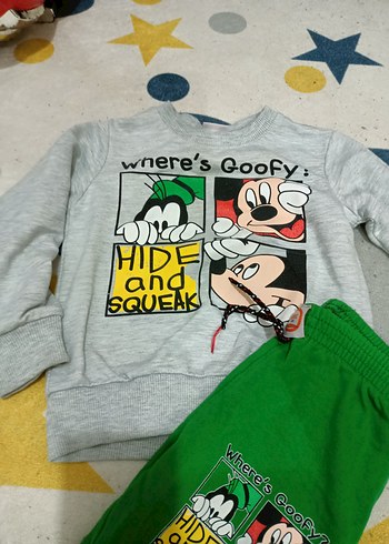 Gri Baskılı Erkek Çocuk Sweatshirt