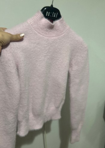 Pembe Triko Kadın Kazak - Görsel 2