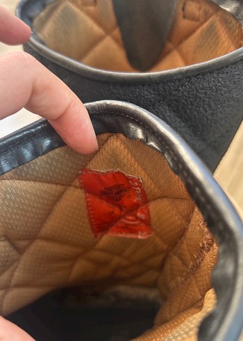 Harley Davidson Siyah Deri Kız Biker Bot - Görsel 5