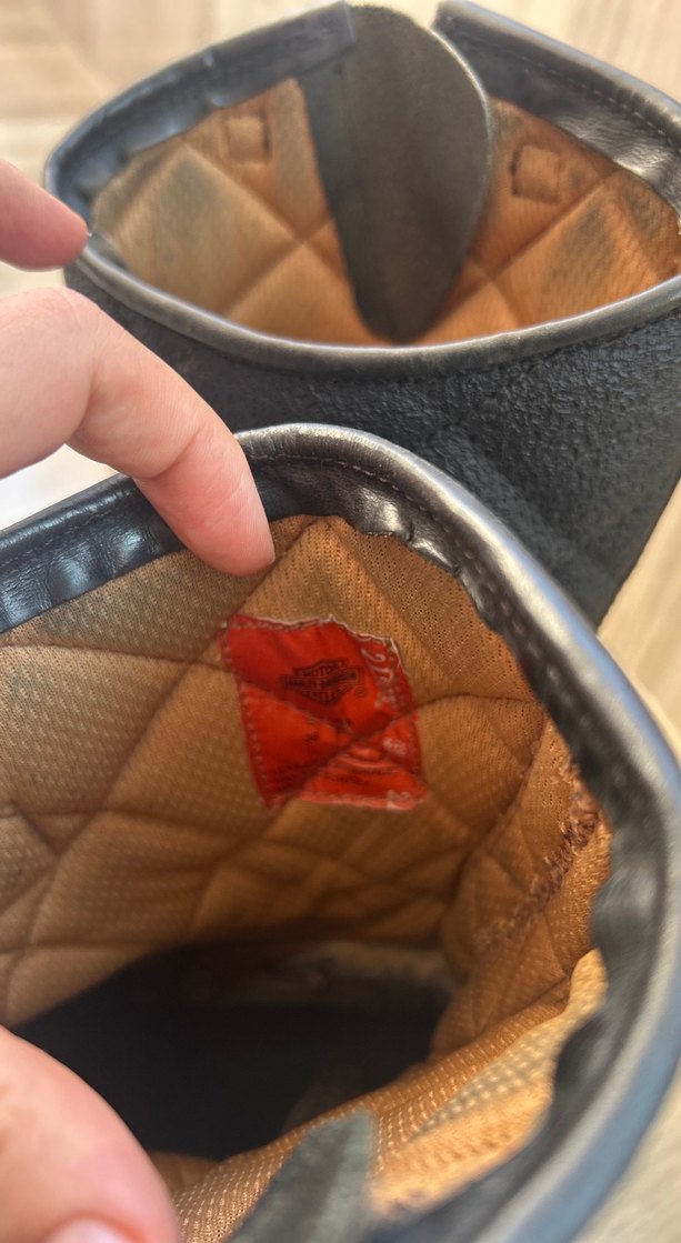 Harley Davidson Siyah Deri Kız Biker Bot - Görsel 5