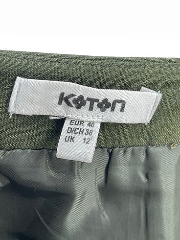40 Beden yeşil Renk Koton Mini Etek %70 İndirimli.
