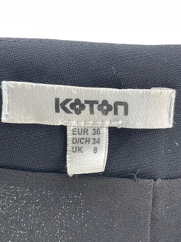 36 Beden siyah Renk Koton Mini Etek %70 İndirimli.