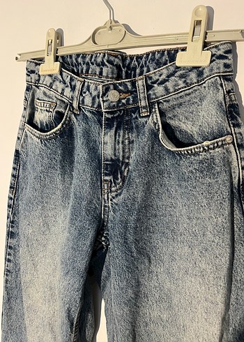 Diğer Dusuk Bel Acik Mavi Denim Jean