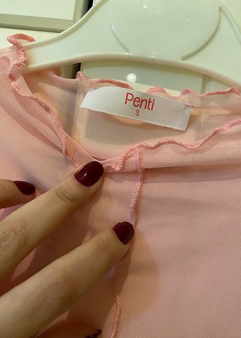 Penti Transparan Tül Üst - Görsel 4