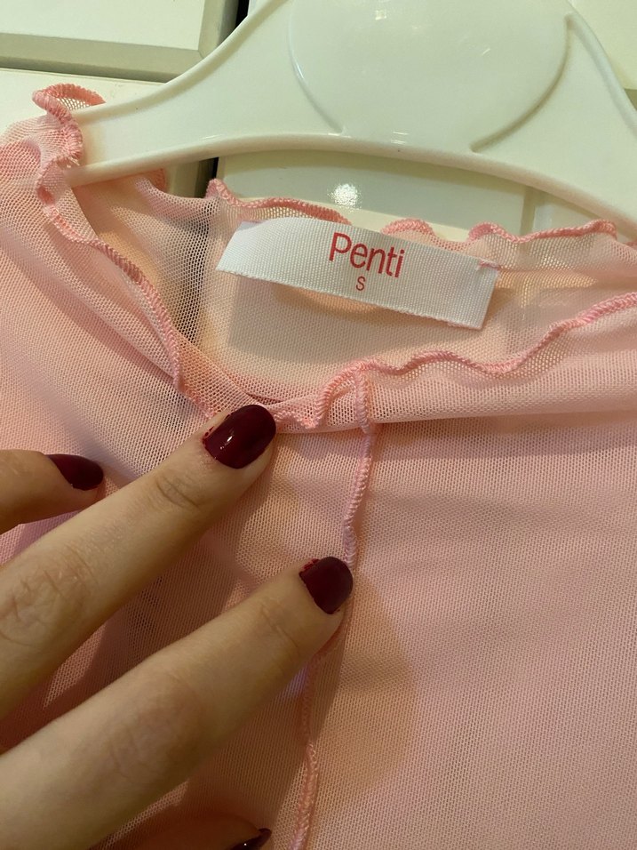 Penti Transparan Tül Üst - Görsel 4