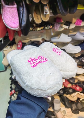 Diğer Barbie Tuylu Beyaz Platform Kadin Terlik