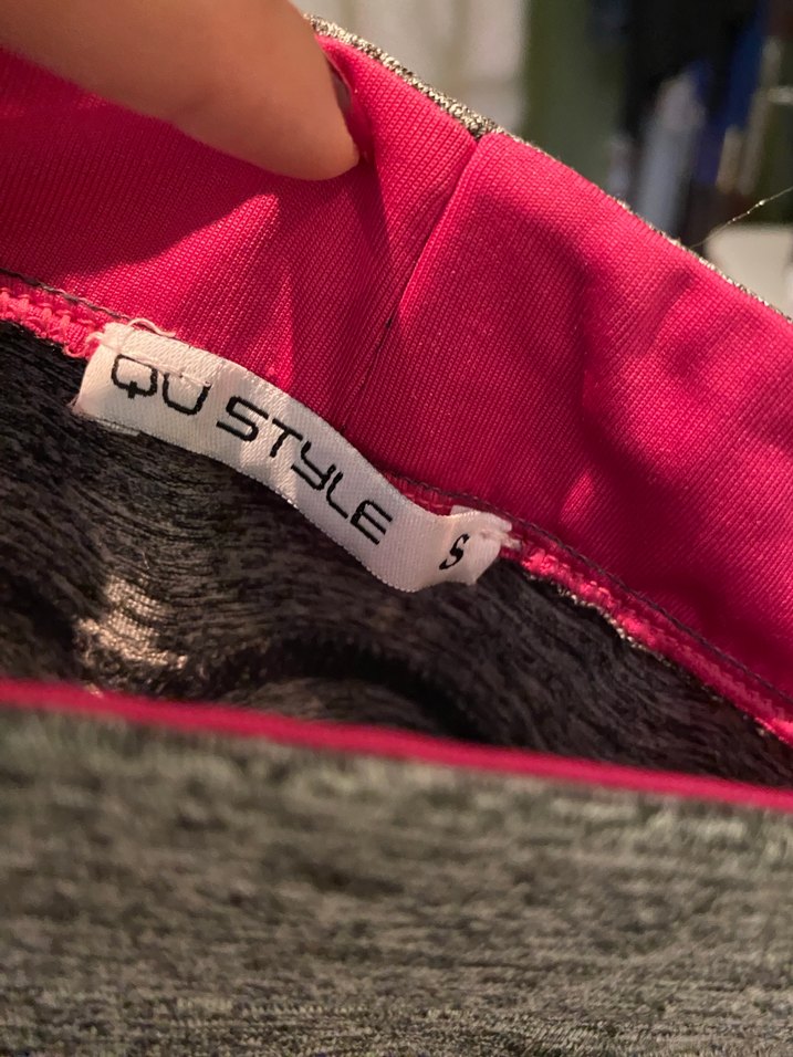 Gri Elastik Kadın Spor Tayt - Görsel 5