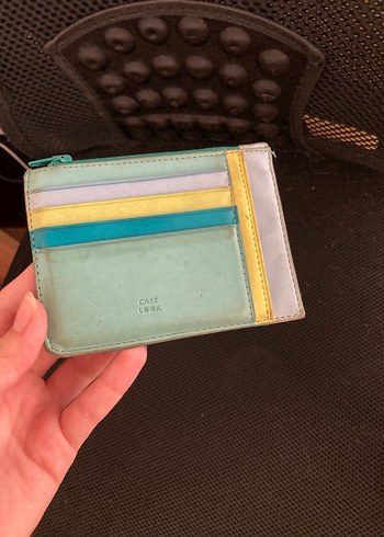 Pastel Renkli Deri Kadın Cüzdanı