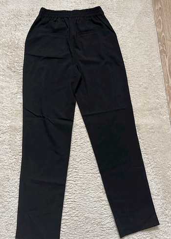 Zara Düz Siyah Ofis Kumaş tayt Pantolon